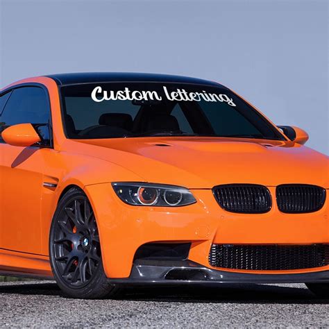 Personalized Windshield Decals