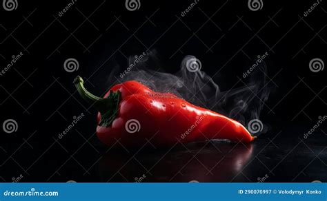 Spicy Hot Fiery Chili Pepper Generative Ai Stock Illustration Illustration Of Fresh Healthy