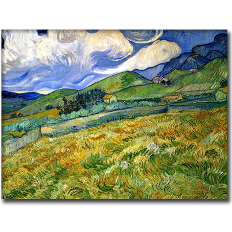 Vincent Van Gogh Enclosed Field With Rising Sun Canvas Picture Painting