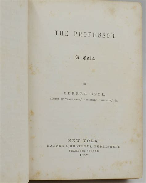 The Professor By Currer Bell Ed By Ab Nicholls 9