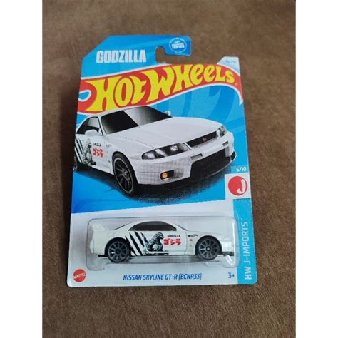 Hot Wheels Toys Proton Saga Us Short Card Nissan Skyline Godzilla Gtr R33 Kereta Mainan Loose