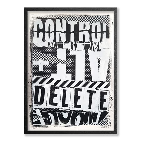 CONTROL+ALT+DELETE - Full Screen Print Set (4) - Enjoy Denial