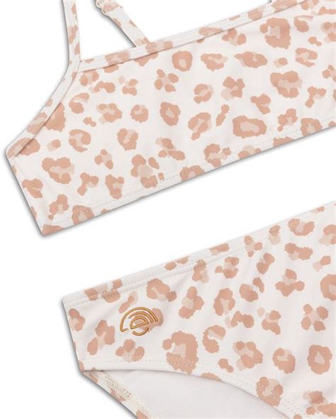 Swim Essentials Beige Panterprint Meisjes UV Bikini Maat 110 116 Bol