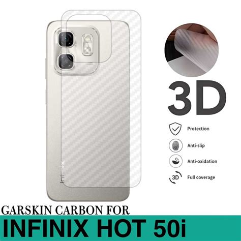 Garskin CARBON SKIN HANDPHONE INFINIX HOT I REAR HP BODY PROTECTOR Shopee Thailand