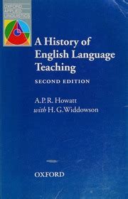 A History Of English Language Teaching Howatt Anthony P R Anthony