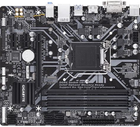 Материнская плата Gigabyte Z370M DS3H (s1151 v2, Intel Z370, PCI-Ex16 ...