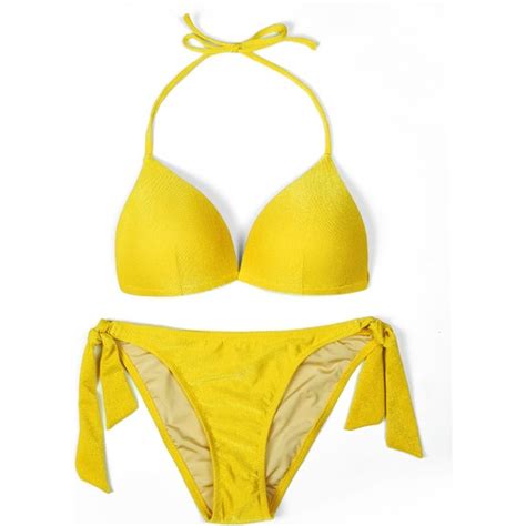 Beria Kadın Üçgen Yarım Dolgulu Hardal Bikini Takımı Fiyatı