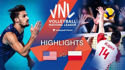 Usa Vs Pol Highlights Week Men S Vnl Youtube