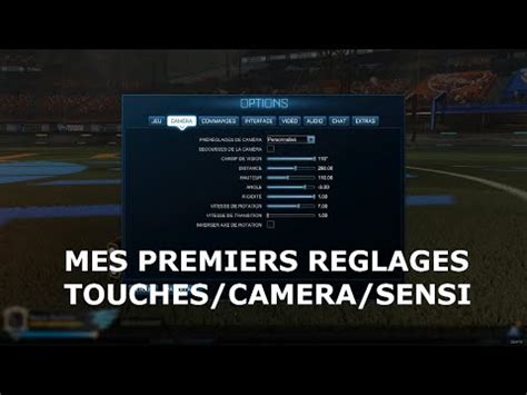 ROCKET LEAGUE XBOX Les réglages des touches caméras et sensibilités