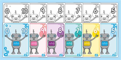 Robots Number Bonds To 10 Posters Lehrer Gemacht Twinkl