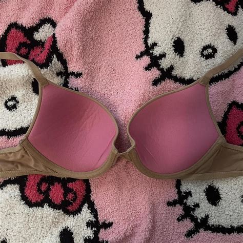 VSPINK NUDE PUSH UP BRA Size 34A Worn Many Times Depop