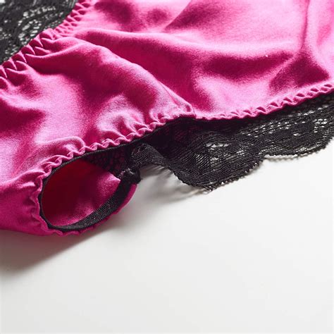 Buy Silriver Womens Silk String Bikini Satin Panties For Women Underwear Shiny Tanga Briefs