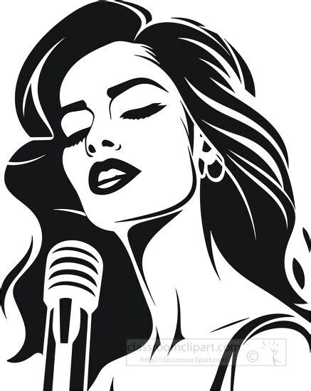 Female Singers Clipart