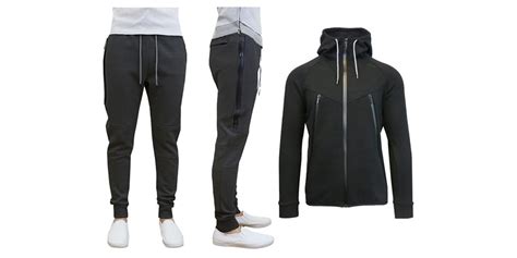 Mens Tech Fleece Jogger And Hoodie Set