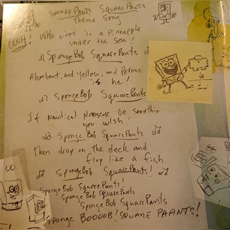 Spongebob Squarepants Spongebob Squarepants Theme Song Lyrics