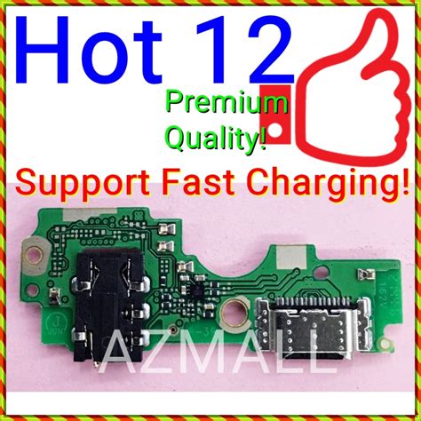 W Fast Charge New Ori Charging Port Ic Sub Board Mic Microphone For Infinix Hot X