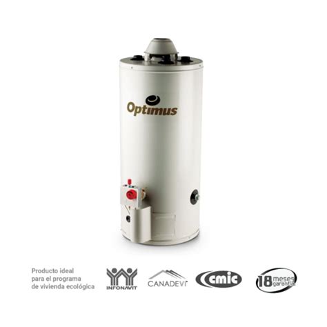 BOILER CALENTADOR DE AGUA OPTIMUS OR 10 GALONES GAS NATURAL OPTIMUS