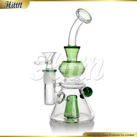 Wholesale Factory 7 8 Inches High Borosilicate Glass Dab Oil Rig Tobacco Glass Smoking Pipe