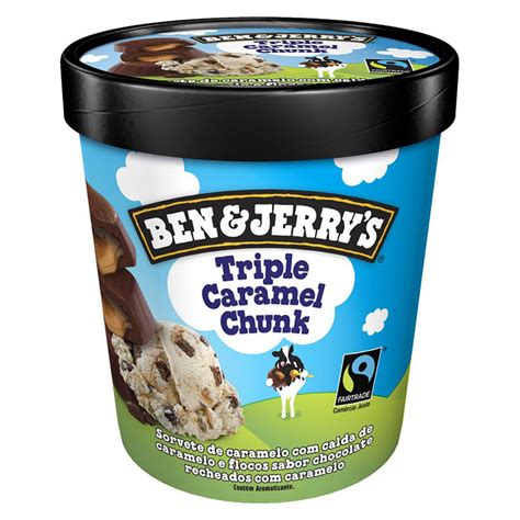 Sorvete Ben Jerrys Triple Caramel Chunk 458ml Covabra