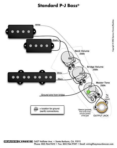 Fender Squier P Bass Wiring Diagram