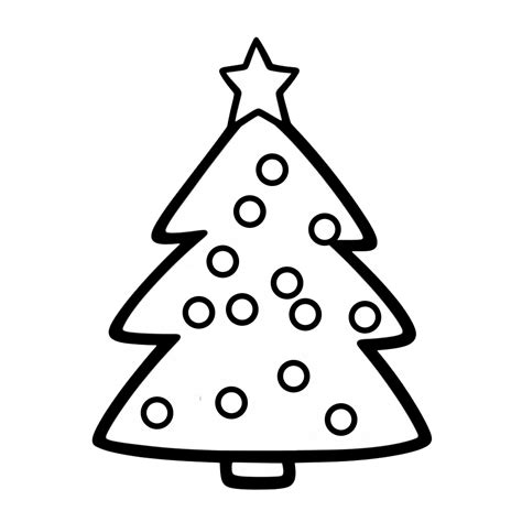 Christmas Tree Coloring Page Coloring Corner