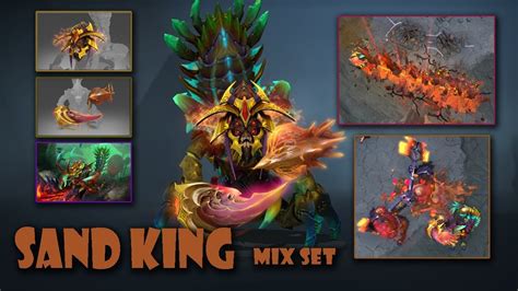 Dota 2 Sand King Best Mix Set The Barren Vector The Barren Crown