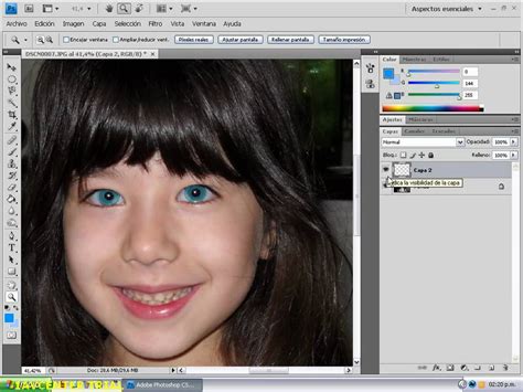 Cambiar De Color De Ojos Oscuros A Claros Photoshop CS4 Por MartinRRR