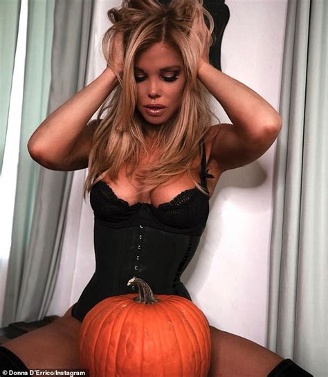 Baywatch Blonde Donna D Errico Bares Cleavage In Sultry Halloween
