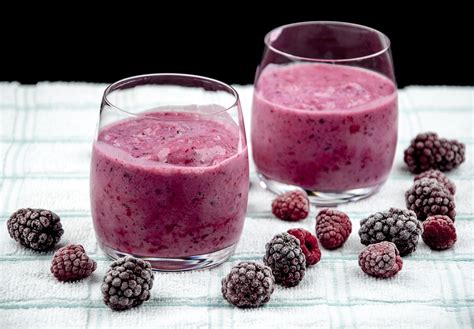 Blackberry And Raspberry Smoothie Recipe Raspberry Smoothie