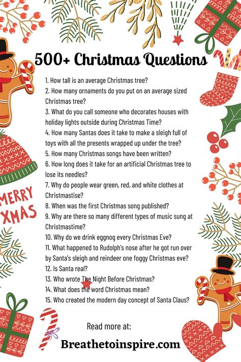 500 Christmas Questions To Ask To Get Into The Conversation Of Fun