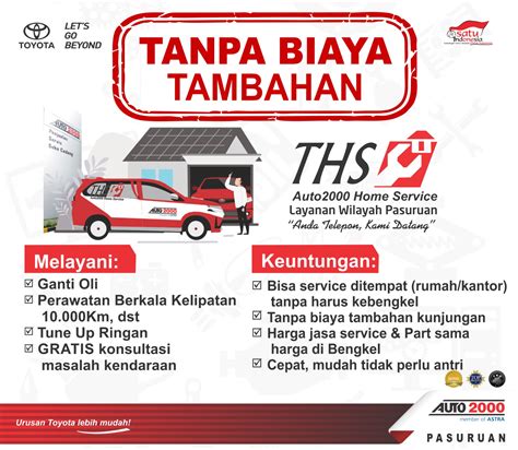 Layanan THS Auto2000 Home Service Pasuruan Ada Untuk Anda Auto2000