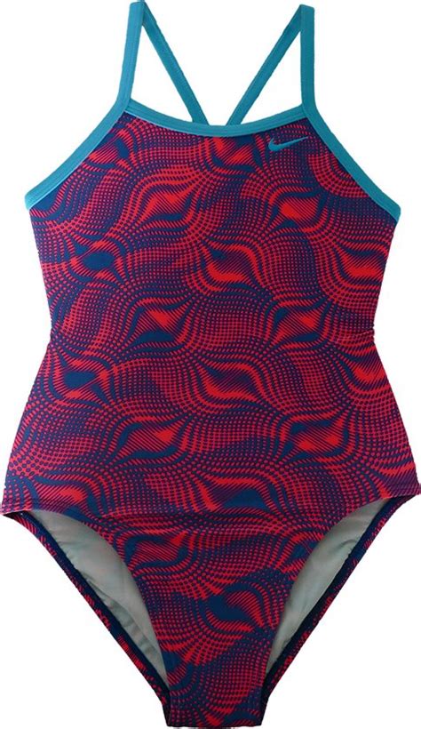 Nike Swim Wave Lingerie Tank Zwempak Sportief Zwempak Met Platte Naden Gemaakt Van Bol