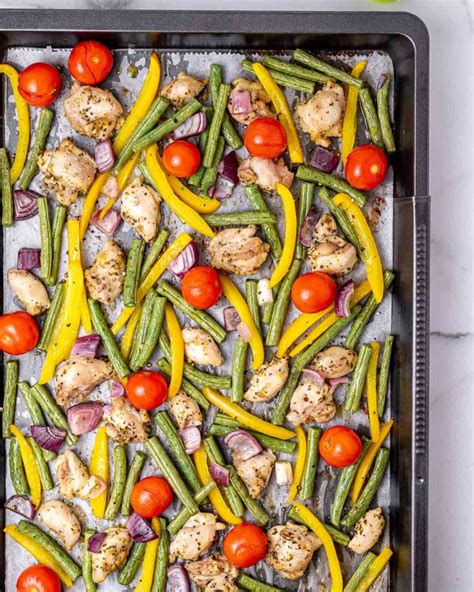 Sheet Pan Lemon Pepper Chicken Veggies Clean Food Crush