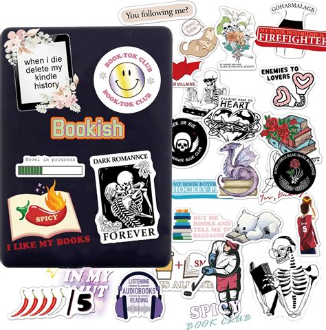 100pcs Book Stickers For Kindle Laptop Bookish Reading Booktok