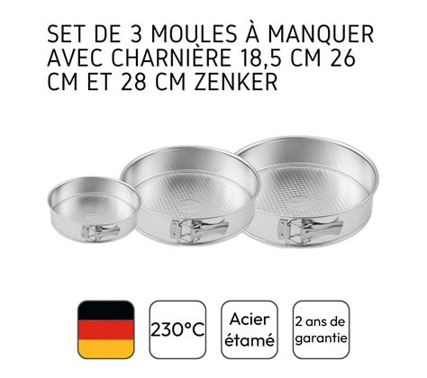 Set De Moules Manqu Charni Re Cm Cm Cm Silver