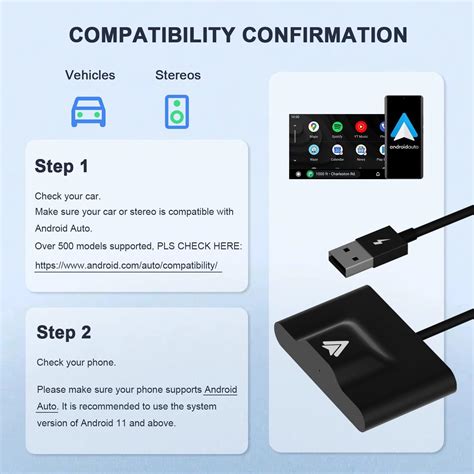 Teeran Adaptador Inal Mbrico Autom Tico Android Para Oem Con Cable De