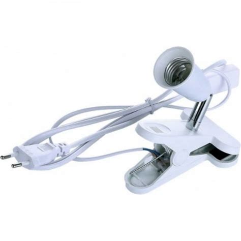 ECOLA BASE E14 закрытый с вилкой и выключателем, белый APF7GQEAY ...