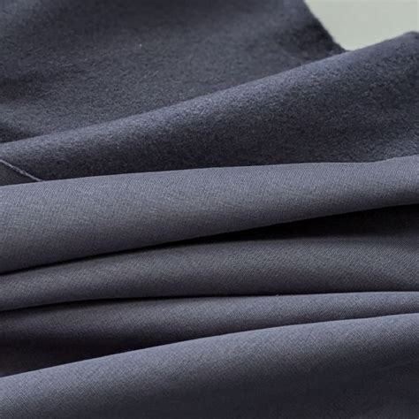 Трикотаж футер тринитку петлю с напылением теплого флиса Графит 360 г ...