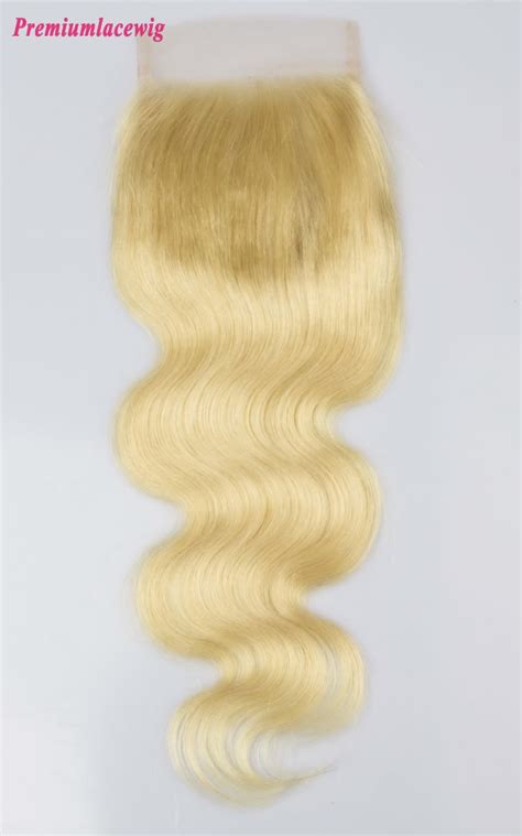 Brazilian Blonde Lace Closure Body Wave Color Inch