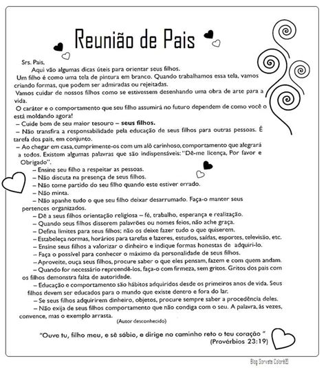 Textos Para Reunião De Pais E Mestres - MENSAGEM PARA REUNIÃO DE PAIS YouTube | Reunião de pais e mestres ...