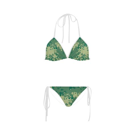 Green Camouflage Bikini NEW LINE Designers Collection Custom Bikini Swimsuit ID D