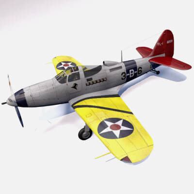 Bell FL-1 Airabonita 3D Model by ChipBassChaos