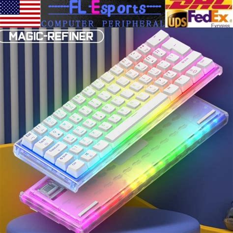 Mechanical Gaming Keyboard W Hot Swappable Outemu Switch Doubleshot Pbt Keycaps Picclick Uk