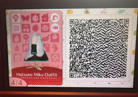 Hatsune Miku Outfit Qr Codes Animal Crossing Amino