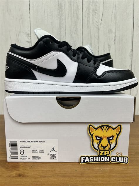 Air Jordan 1 Low Panda Black White Dc0774 101 Women Sizes Ebay