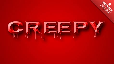 Creepy | Bloody Beveled | Text Effect Generator