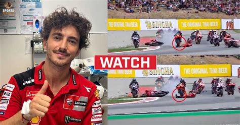 Motogp Champion Francesco Bagnaia Avoids Serious Damage After Horrific