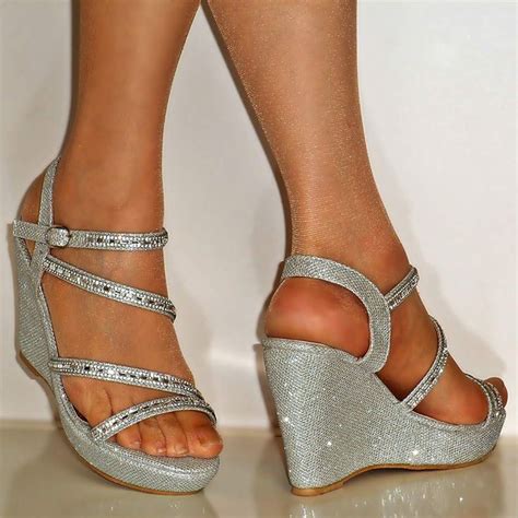 Product Silver Wedding Shoes Silver Dress Shoes Prom Heels