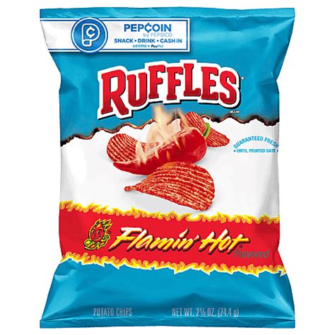 Ruffles Flamin Hot Flavored Potato Chips Oz Northgate Market