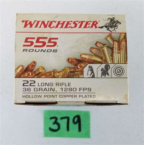 Winchester 22 LR 36 Gr HP 1 X 555 Adam Marshall Land Auction LLC